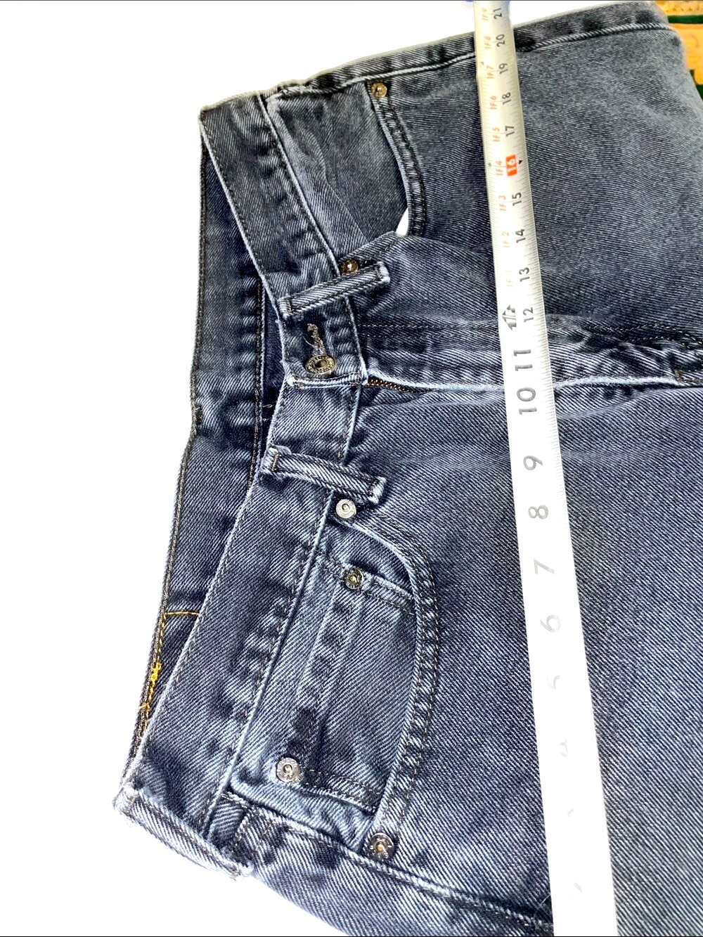 Men’s EUC VINTAGE LEVI’S 505 Reg Straight Sz  34/32 faded blk & grey faded Jeans - Picture 6 of 10